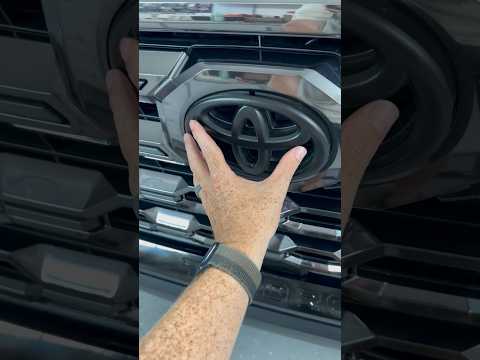 Goodbye chrome! Blacked out Tundra emblem made easy.