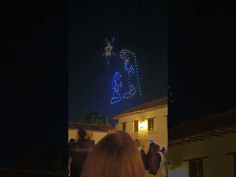 exhibicion de drones villa de leyva Voyaca colombia.