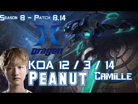 KZ Peanut CAMILLE vs LEE SIN Jungle - Patch 8.14 KR Ranked