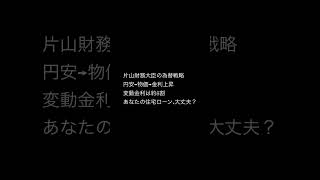 片山財務大臣、為替で動く「必要なら、いつでも適切に対応」