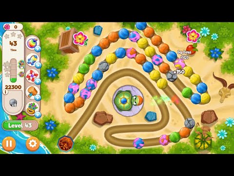 Marble Woka Woka Level-43  Hard Level | Bubble Shooter Color Match 3