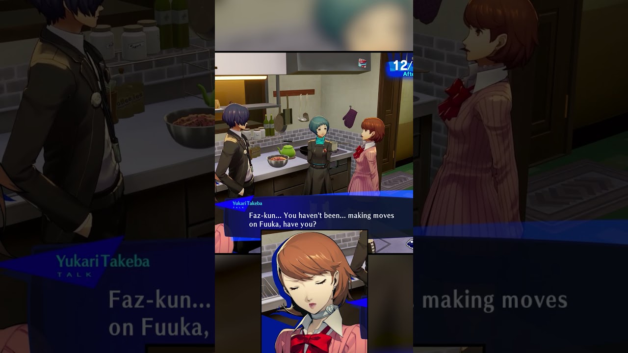 Yukari thinks you're cheating on her with Fuuka in Persona 3 Reload