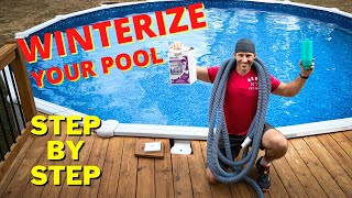 How to WINTERIZE (close) your above ground pool