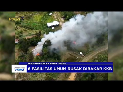SATGAS DAMAI CARTENZ KEJAR PELAKU PEMBAKARAN FASUM DI PUNCAK PAPUA TENGAH