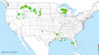 Time Lapse Weather Animation for June 2017
