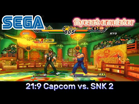 21:9 Capcom vs. SNK 2 / i7-12700h iRISxe / Dreamcast emulator for PC flycast