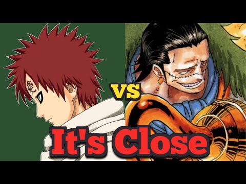 Crocodile vs Gaara is EXTREMELY CLOSE (Naruto vs One Piece)