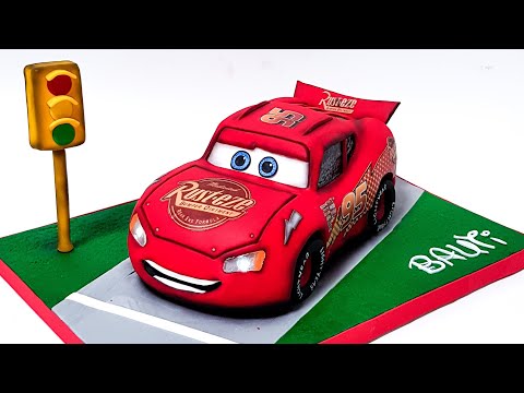 CARS Cake Video! Lighting McQueen Timelapse