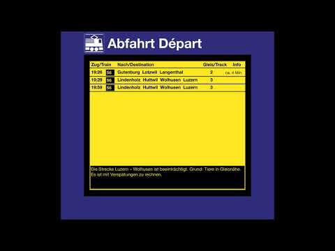 BLS Infopoint - S6 nach Langenthal ca. 4 Minuten später (Tiere in Gleisnähe)