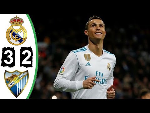 Real Madrid-Malaga 3-2 - All Goals & Highlights - 25/11/2017 HD