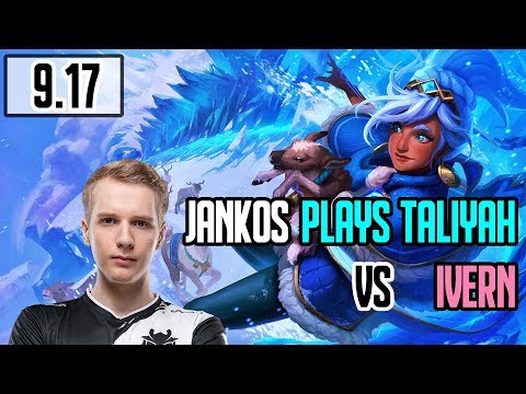 JANKOS PLAYS TALIYAH VS IVERN | Jungle | Challenger Full Gameplay | League of Legends 9.17