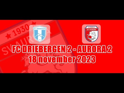 FC Driebergen 2 - Aurora 2  18-11-'23
