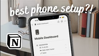 EASY Mobile Dashboard with Notion | To-do list, habit tracker, notes & widgets (+ Free Template)