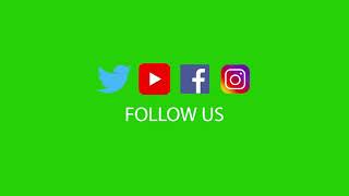 Amazing Social Media Icons Animation Green Screen 