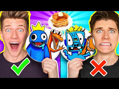 Best of Pancake Art Challenges #2!! *Must See* How To Make Rainbow Friends & Minecraft vs Roblox