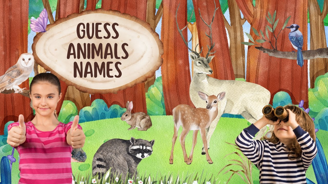 Guess the Animal Names | Fun and Educational Quiz for Kids | Animals Name for Kids in English