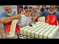 Mawa Rabdri Lassi Old Chacha Making 100 DOODH DAHI RABDI LASSI Nonstop Super Fast Lassi Makers