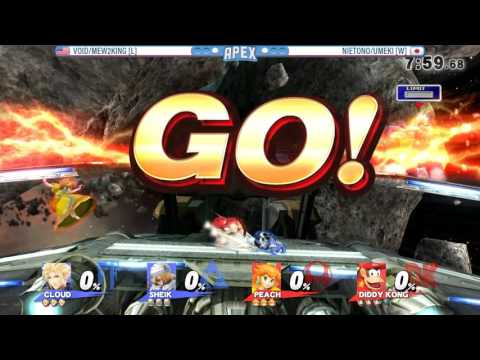 Apex 2016: SSB4 Doubles- Nietono/Umeki Vs CLG Void/ECHO|MVG Mew2King Grand Finals
