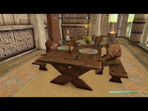 Whiterun's Nobility gathered together. Skyrim Anniversary Edition