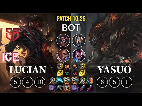 SB Ice Lucian vs Yasuo Bot - KR Patch 10.25