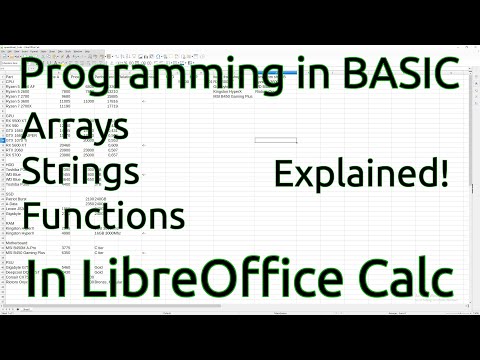 Macro Programming in LibreOffice Calc with BASIC - Arrays, Strings and Functions