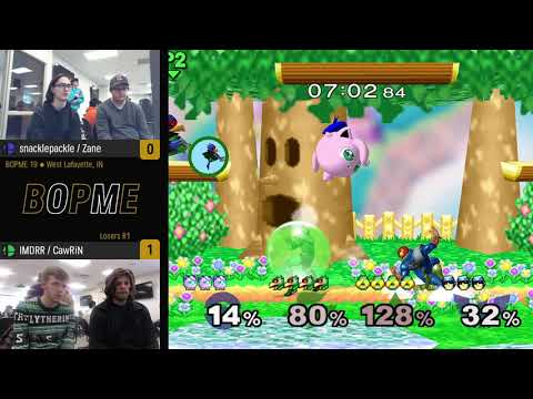 BOPME 19 - snacklepackle / Zane vs IMDRR / CawRiN - Doubles - Losers R1