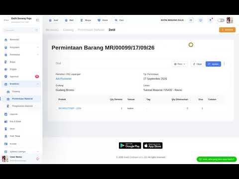 Fitur Permintaan dan Pengeluaran Barang