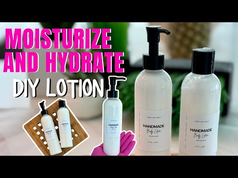 How To Make LOTION at Home Moisturize & Hydrate GET RID OF FLAKY DRY SKIN