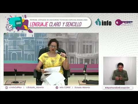 Primera Jornada de Asesorías Técnicas Especializadas 2023 TEMA: LENGUAJE CLARO Y SENCILLO