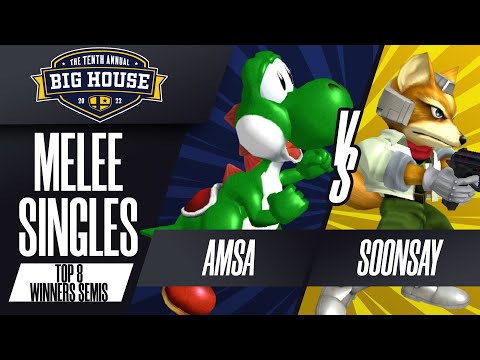 aMSa vs Soonsay - Melee Singles Top 8: Winners Semis - The Big House 10 | Yoshi vs Fox