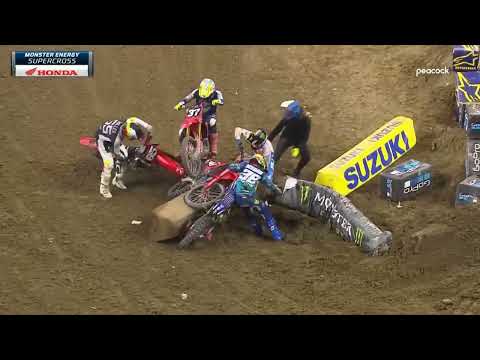 30+ Worst Supercross Crashes and Wrecks of 2024! (motorcycle racing announcing review)