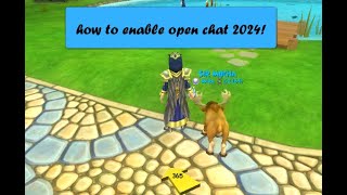 Wizard101: how to enable open chat in 2024!