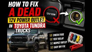 How to Fix a Dead 12V Power Outlet in Toyota Tundra Trucks