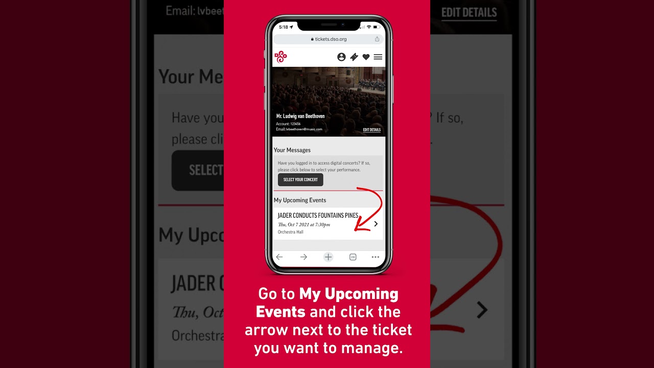 How to Access and Save Your E-Ticket Barcode