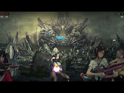 [Nikke] 28-40 Hard Mode Crystal Chamber Boss Auto Battle (Short Ver BGM : We're Never Giving Up)