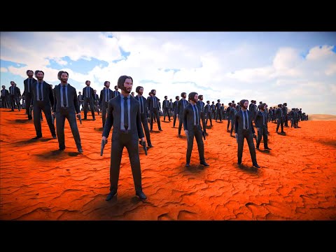 1,000 JOHN WICKS VS 600,000 WEREWOLVES | Ultimate Epic Battle Simulator 2 | UEBS 2