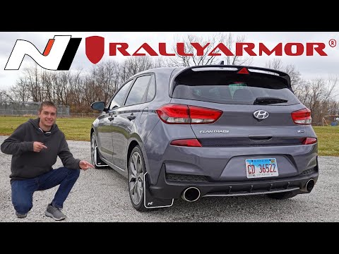 Installing Rally Armor Hyundai "N" Mud Flaps! | 2019 Hyundai Elantra GT N Line