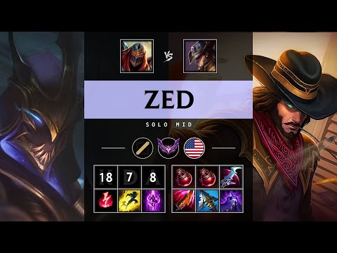 Zed Mid vs Twisted Fate: Unstoppable - NA Master Patch 14.23