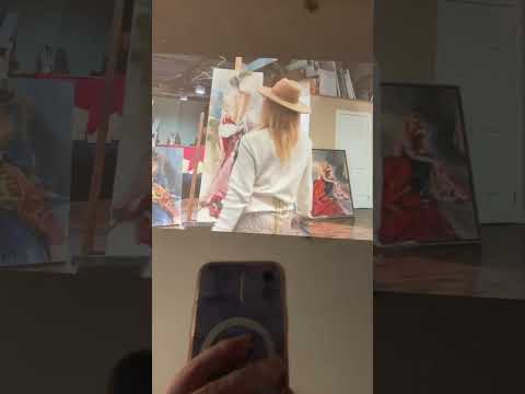 How To Paint a Figure By Anna Razumovskaya (sneak pick into artist studio) “captivation 3” - 20x60”