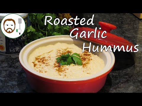 Roasted Garlic Hummus Recipe | Vampires watch out!
