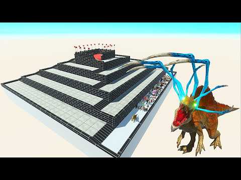 ESCAPE FROM 💀🦖 Alien SPINOSAURUS 🔥😱 - Survived Mode - Animal Revolt Battle Simulator