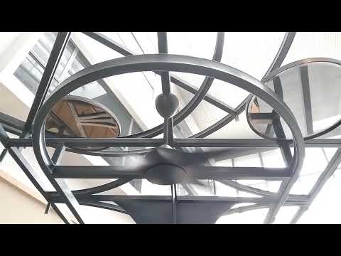 Alpha Alkova ceiling fan AXIS-5B/48 running on full speed
