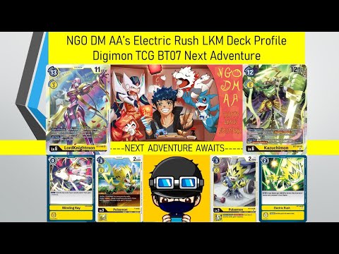 Digimon TCG | NGO DM AA's Electric Rush LordKnightmon Deck Profile | Digimon Card Game Set 7 Format