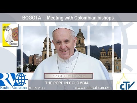 Francisco en Colombia: Encuentro con los obispos del país