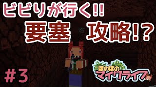 【ほのぼのマイクライフ】チキンハート全開のネザー要塞攻略！