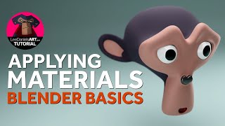ADDING MATERIALS in Blender | The BASICS | LeeDanielsART Tutorial