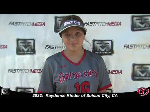 2022 Kaydence Kinder Committed Briar Cliff university Shortstop Softball Skills Video - Game Day