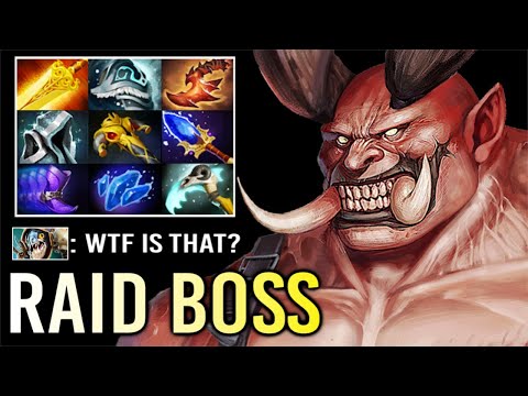 THIS IS HOW TOP 50 MMR Radiance Pudge Carry vs Slark Late Game Raid Boss Need 5 Man to Kill Dota 2