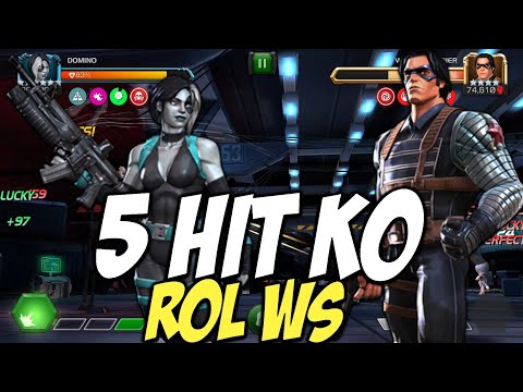 5 HIT Domino WINTER SOLDIER KO! | Domino Madness | Marvel Contest Of Champions