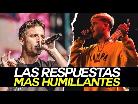 RESPUESTAS HUMILLANTES | Las MEJORES RESPUESTAS en Batallas de Rap